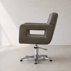 Lotus Crosby Clay Styling Chair 5 Star Silver Base