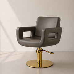 Lotus Crosby Clay Styling Chair Round Gold Base