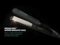 REVAMP Wide Ultra X Shine Ceramic Hair Straightener