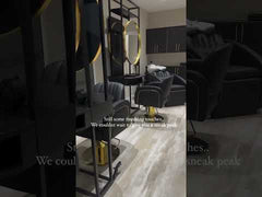 Lotus Darcy Black Styling Chair Round Gold Base