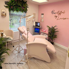 Lotus Monroe Eyebrow/Eyelash Beauty Bed White