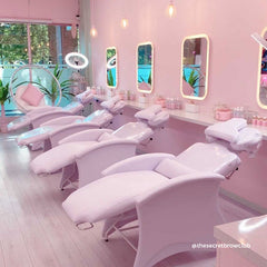 Lotus Monroe Eyebrow/Eyelash Beauty Bed White