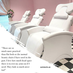 Lotus Monroe Eyebrow/Eyelash Beauty Bed White