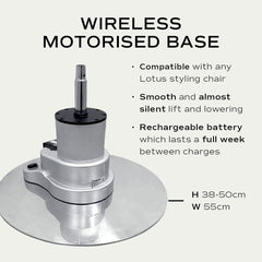 Lotus Washington Black Styling Chair Wireless Motorised Base