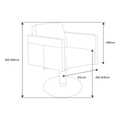 Lotus Murray Black Styling Chair With Wireless Motorised Base