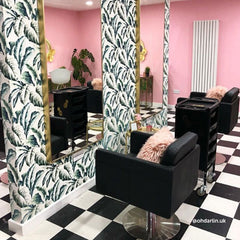 Lotus Murray Black Styling Chair Square Silver Base