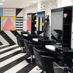 Lotus Matisse Black Styling Chair Square Silver Base