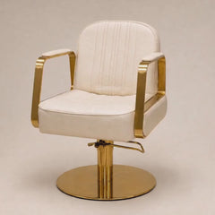 Lotus Tokyo Ivory Styling Chair Gold Base