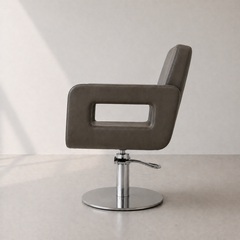 Lotus Crosby Clay Styling Chair Square Silver Base
