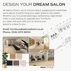 Salons Direct Olivia wall Styling Unit c/w Storage