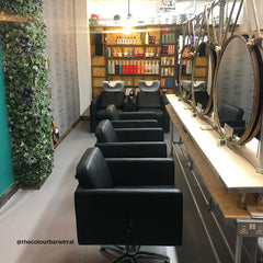 Lotus Murray Black Styling Chair Square Silver Base