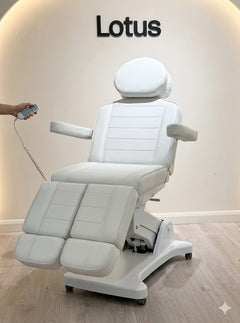 Lotus Canberra Motorised Beauty Bed Soft White