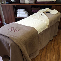 BC Softwear Serenity Waffle Patterned Jumbo Sheet Pebble 100x220cm