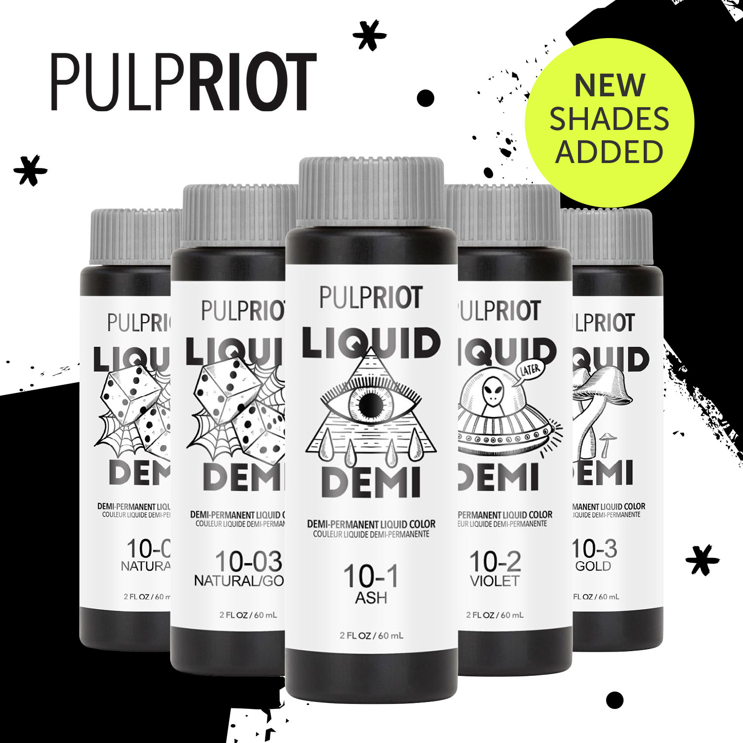 New Pulp Riot Liquid Demi-Permanent Hair Color 60ml