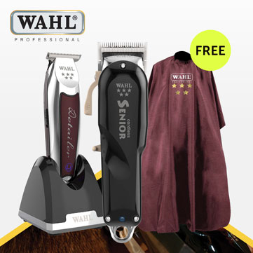 Wahl 5 Star Cordless Clipper and Trimmer Kit with Cape