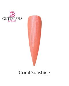 Glitterbels Coloured Acrylic Powder 28g Coral Sunrise