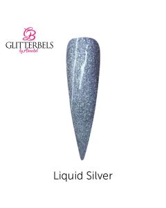 Glitterbels Coloured Acrylic Powder 28g Liquid Silver