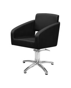 Lotus Padstow Black Styling Chair With 5 Star Base
