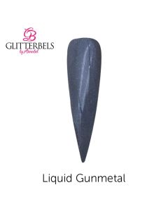 Glitterbels Coloured Acrylic Powder 28g Liquid Gunmetal