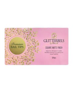 Glitterbels Square Matte Finish Assorted Nail Tips x 500