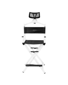 Lotus Make Up Chair With Head Rest White - The PRO Collection