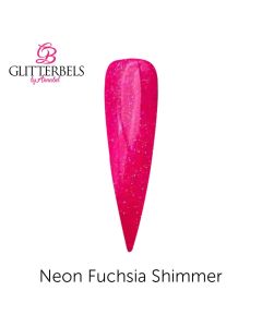Glitterbels Coloured Acrylic Powder 28g Neon Fuchsia Shimmer