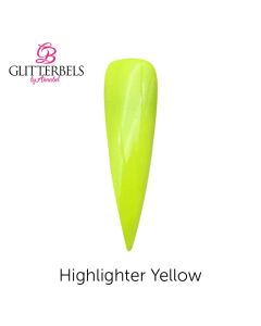 Glitterbels Coloured Acrylic Powder 28g Highlighter Yellow