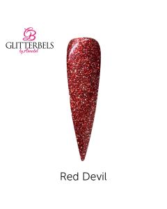 Glitterbels Pre Mixed Glitter Acrylic Powder 28g Red Devil