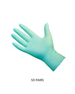 Pro Eco Green Nitrile Biodegradable Gloves Medium x 50 Pairs