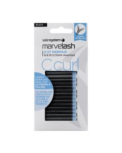 Marvelash C Curl Lashes 0.07 Mermaid Assorted Lengths Black x1760 by Salon System