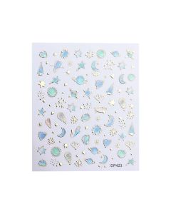 World Of Glitter Celestial Nail Art Sticker Sheet