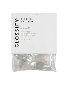 Glossify Classic Clear Nail Tips Size 1 x 50