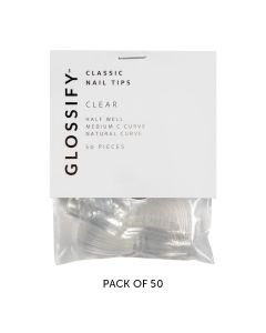 Glossify Classic Clear Nail Tips Size 10 x 50
