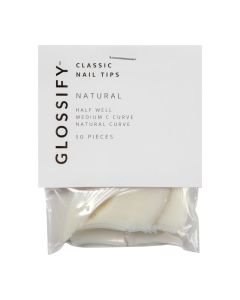 Glossify Classic Natural Nail Tips Size 1 x 50