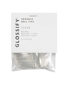 Glossify Advance Clear Nail Tips Size 1 x 50