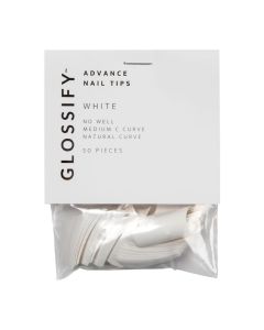 Glossify Advance White Nail Tips Size 3 x 50