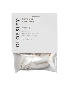 Glossify Advance White Nail Tips Size 4 x 50