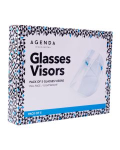 Disposable Glasses Visor Clear 5 Pack