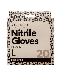 Nitrile Gloves UltraFlex Black Large x 10 Pairs