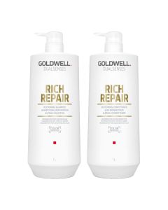 Goldwell Dualsenses Rich Repair Restoring 1000ml Duo Pack Shampoo & Conditioner
