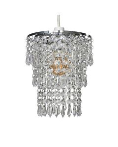 3 Tier Acrylic Droplet Clear Non Electric Pendant by ValueLights