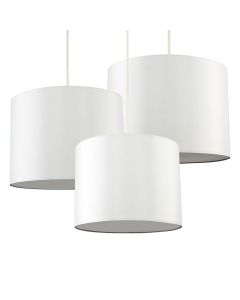 Set Of 3 Torbery Cream Nesting Pendants With Diffusers Non Electric by ValueLights