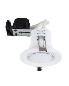 Fire Rated GU10 Downlight White No Bulb by ValueLights