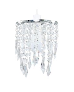 Non Electric Pendant Shade With Clear Acrylic Droplets by ValueLights