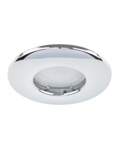 Fire Rated IP65 GU10 Downlight Chrome With Domed Bezel No Bulb by ValueLights