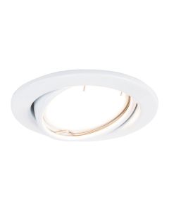 Fire Rated Tiltable GU10 Downlight White No Bulb by ValueLights