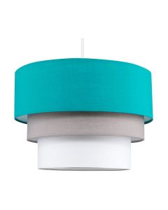 Aztec Pyramid Teal 3 Tiered Non Electric Pendant Shade by ValueLights