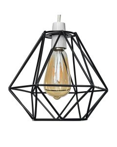 Diablo Black Wire Frame Non Electric Pendant Shade by ValueLights