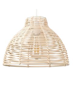 Lobster Pot Basket Weave Non Electric Pendant Cream by ValueLights