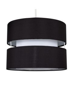 Sophia Small Black White Non Electric Pendant Shade by ValueLights